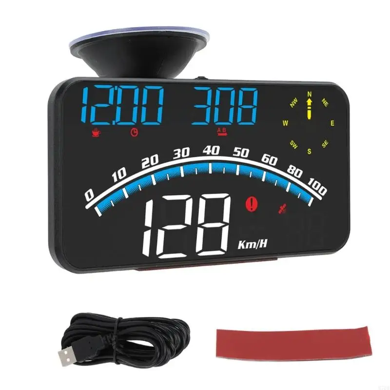 M76E Auto-Head-Up-Display, Echtzeit-Fahrdatenbildschirm mit großen Ziffern, Richtungsanzeige, USB-Stromversorgung – Detail 10