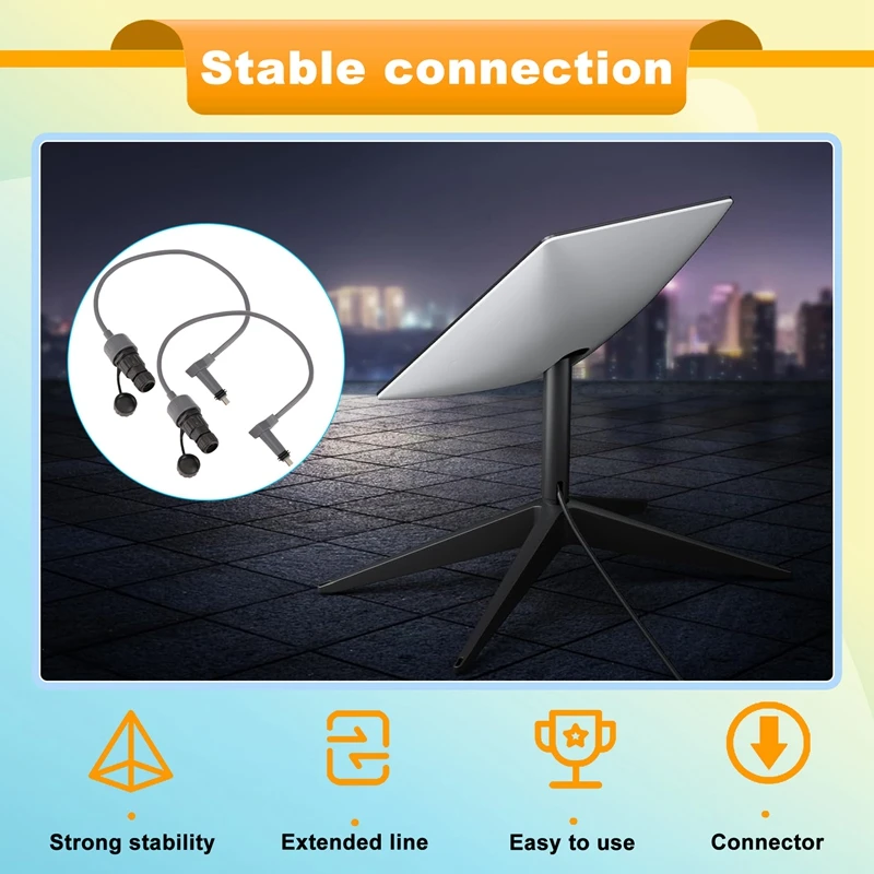 Starlink-Adaptador de extensión para enrutador de Cable V2, conector SPX a RJ45 de 1200Mbps, RJ45 1 RJ 2