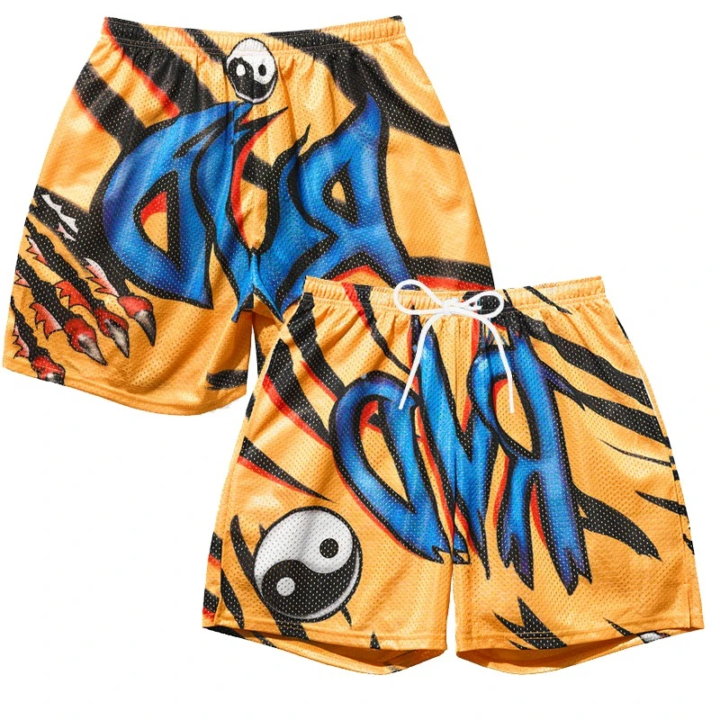 الجمجمة نمط طباعة السراويل الرجال تشغيل رياضة رياضة اللياقة البدنية تنفس التدريب الذكور سريعة الجافة بناطيل الشواطئ الشارع الهيب هوب الرياضة