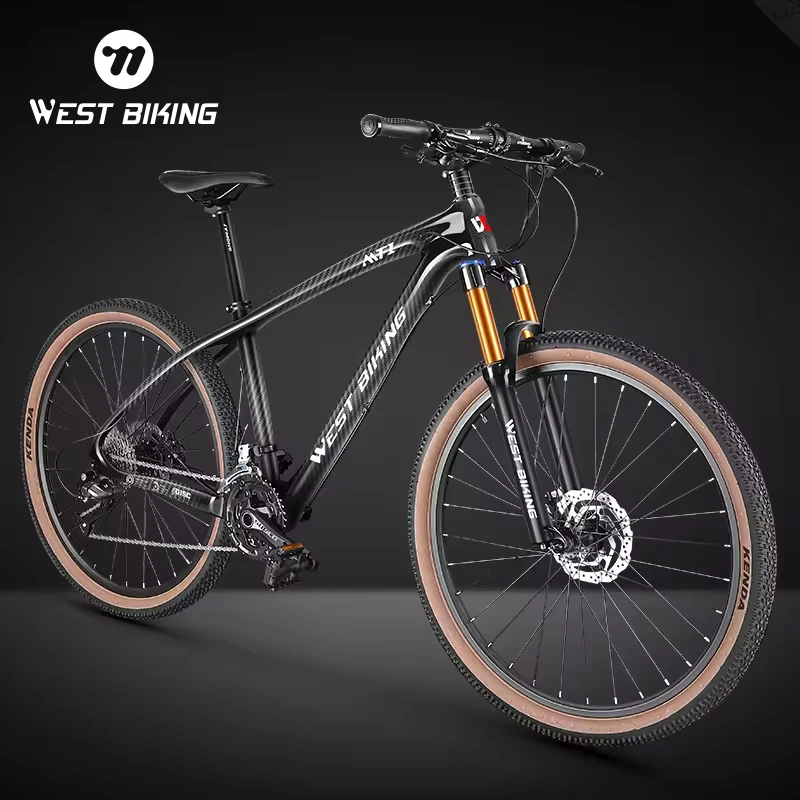 

WEST BIKING 26" 27.5" 29" T700 Carbon Fiber MTB Bike 27-Speed Lightweight Aluminum Alloy Mountain Bike Comfortable Road Bicycle