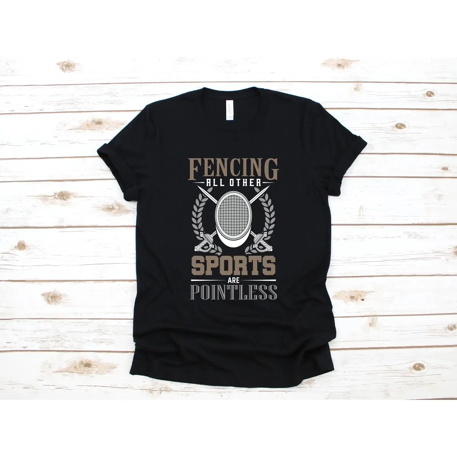 Fencing T Shirt Funny Fencer Other Sports Are Pointless SweaT Long Sleeve vintage Washed Unisex Stretched Versatile Soft