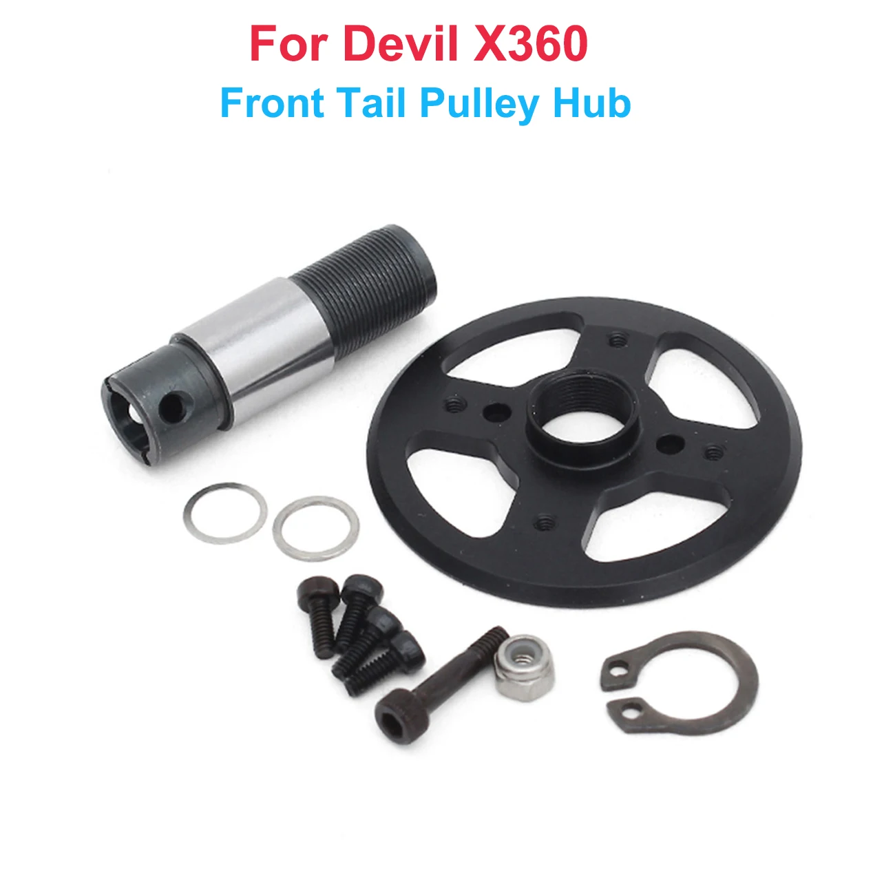 ALZRC - Devil X360 Brushless Motor - 2525-PRO - 1800KV + ALZRC - Devil X360 X360 Main Gear Case X360 Front Tail Pulley Hub