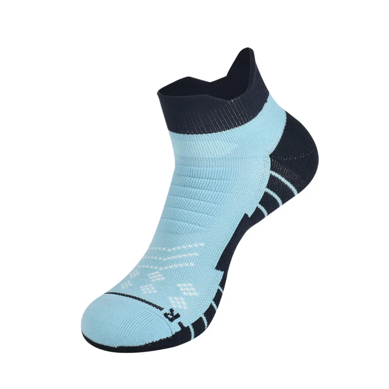 

Sock Leisure Athletic Sports Crew Dress Men Summer Run Antibacterial anti-slip Breathable Short Tube Pressure Towel Bottom B2W25