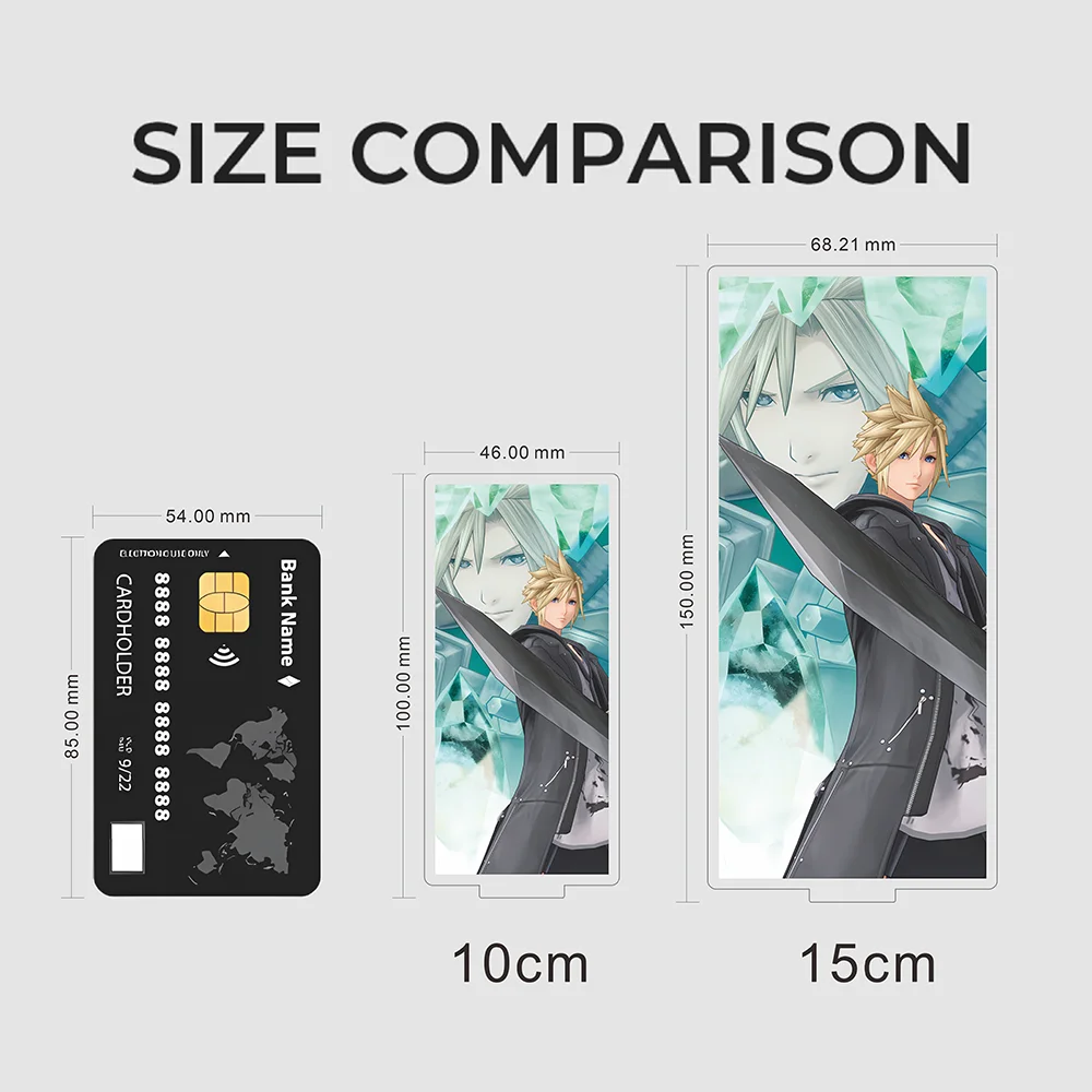 DISSIDIA DUELLUM FINAL FANTASY Acrylic Standee Cloud Strife Sephiroth Lightning Noctis Anime Game Figure Desk Decor Keychain