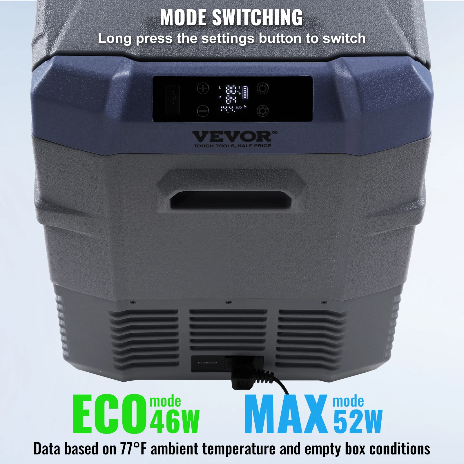 SucceBuy Car Refrigerator Dual Zone Portable Freezer Car Refrigerator Fridge Adjustable Range 12/24V DC and A Compressor Freezer