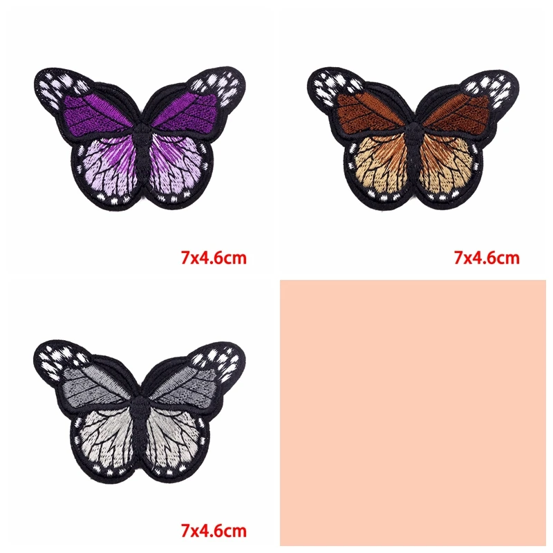 Parches bordados mariposa termoadhesivos – Decorativos para ropa