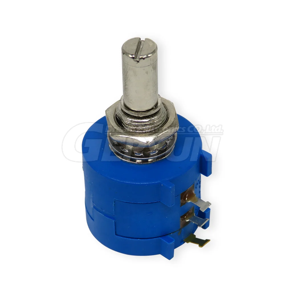 1Set 3590S Precision Multiturn New (1PCS Potentiometer 10 Ring Adjustable Resistor+1PCS Turns Counting Dial Rotary 6.35mm Knob)