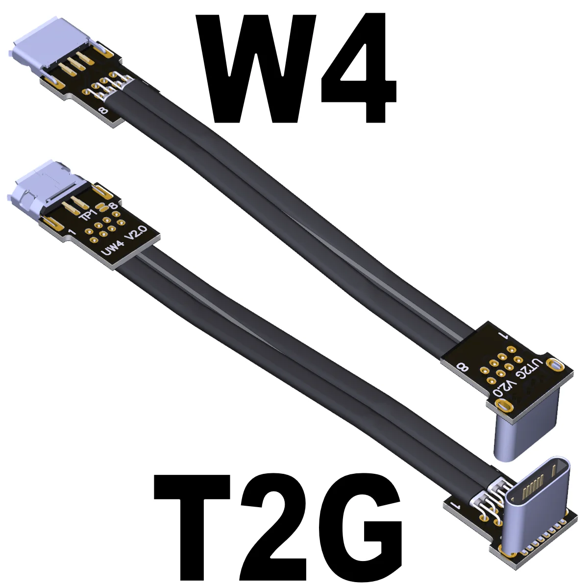 FFC Tipe-C USB 2.0 Mikro B Kabel Ekstensi 90 Lipat FPV OTG Slim Datar Lembut FPC Charge untuk Brushless Genggam Gimbal Monitor