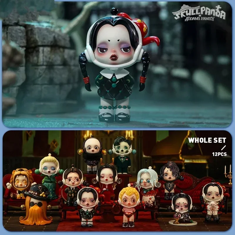 

POP MART SKULLPANDA Addams Family Series Trendy Blind Random Box Toys Mystery Box Guess Bag Action Figure Surprise Gift