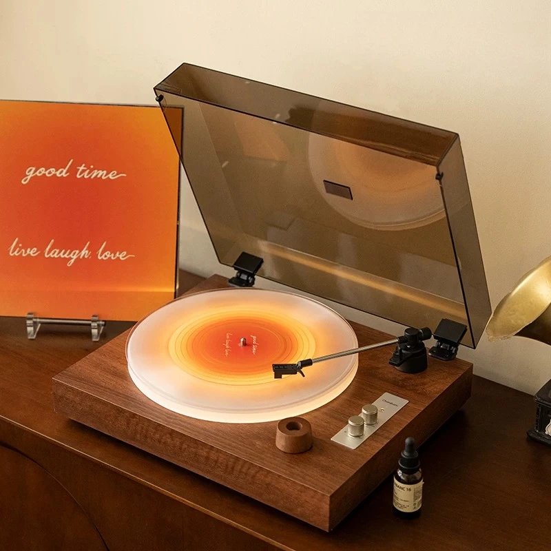 Vinyl record player New Year's gift, luminous bluetooth audio aromatherapy machine, high-end birthday gift