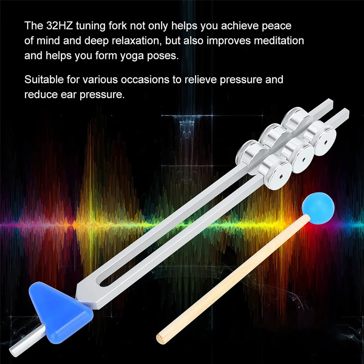 مطرقة الاهتزاز ضبط شوكة ، سبائك الألومنيوم ، العلاج التشخيصي ، أداة الرعاية الصحية ، 32Hz