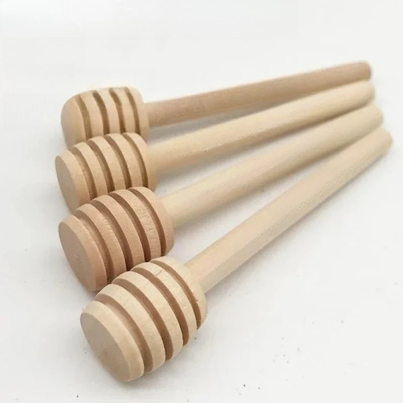 10pcs/lot 8/10/16CM Wooden Honey Dip Sticks Spoon for Wedding Souvenir Honey Accessory