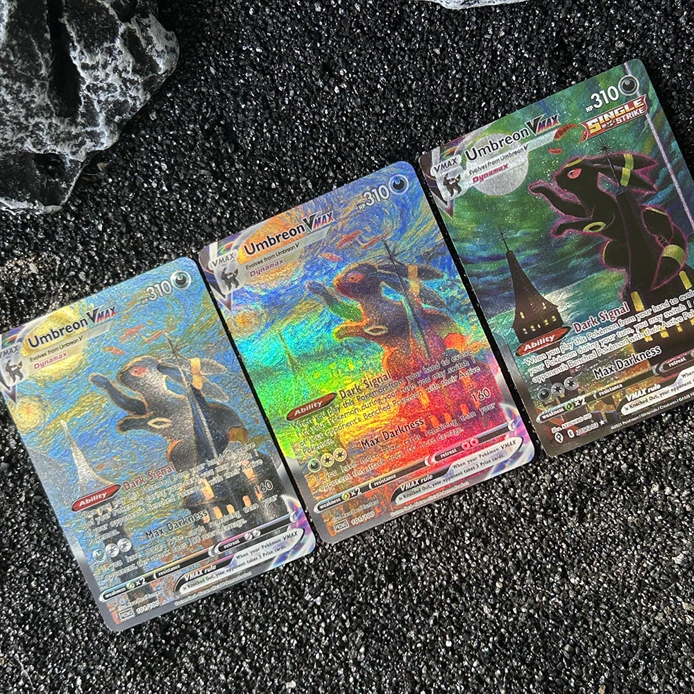 Diy PTCG Hochwertige Sammelkarten Umbreon Vmax Flash Card Diy Self Made Classic Game Anime Collection Card Geschenkspielzeug