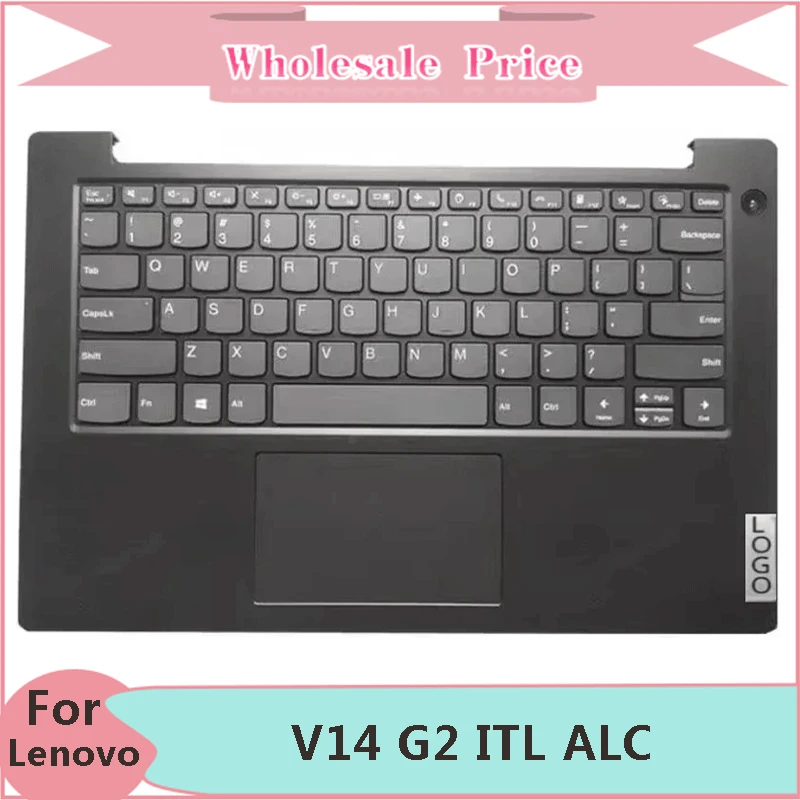 

New Original For Lenovo V14 G2 ITL ALC Laptop Palmrest Case Keyboard US English Version Upper Cover