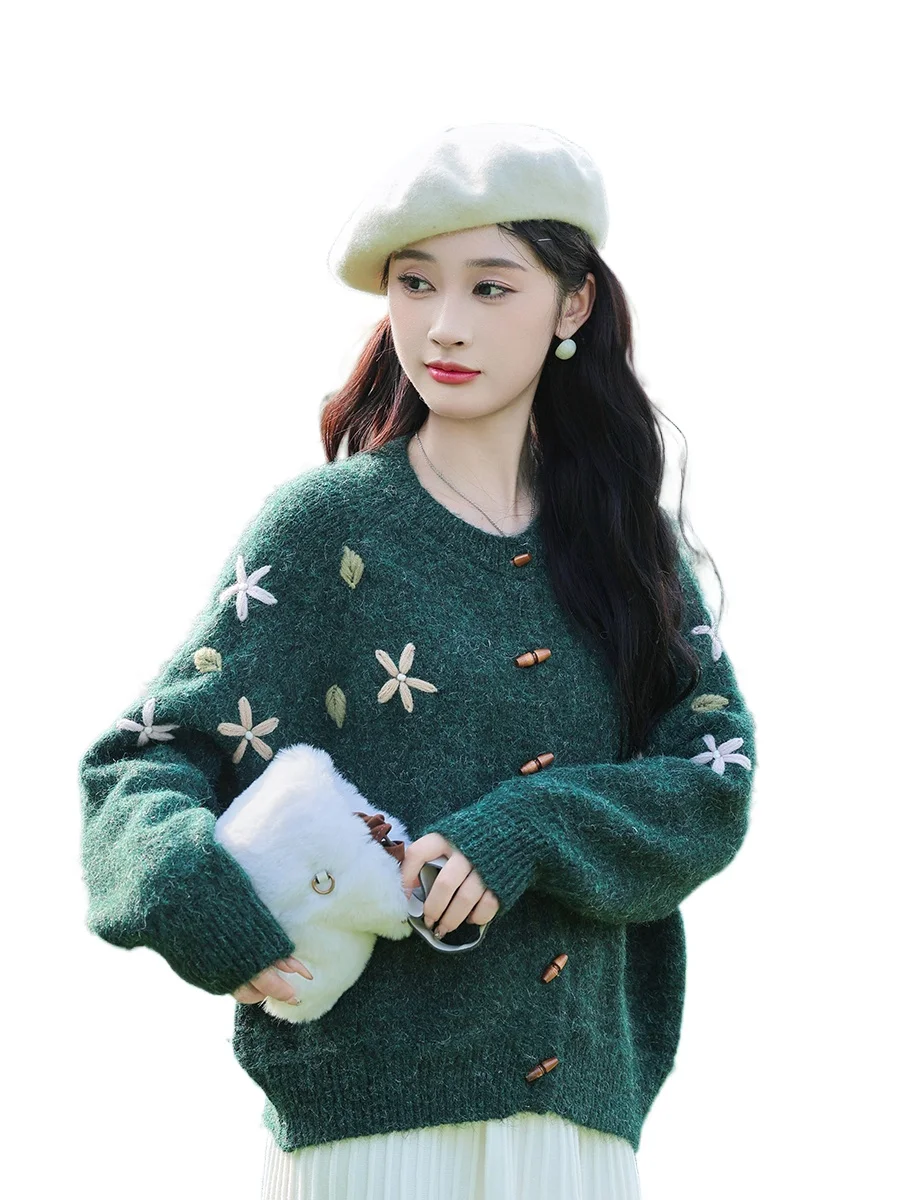 

Kawaii Bow Knitted Cardigan Women Long Sleeve Grey Sweater Korean Casual Cardigan For Women Harajuku Loose Coat