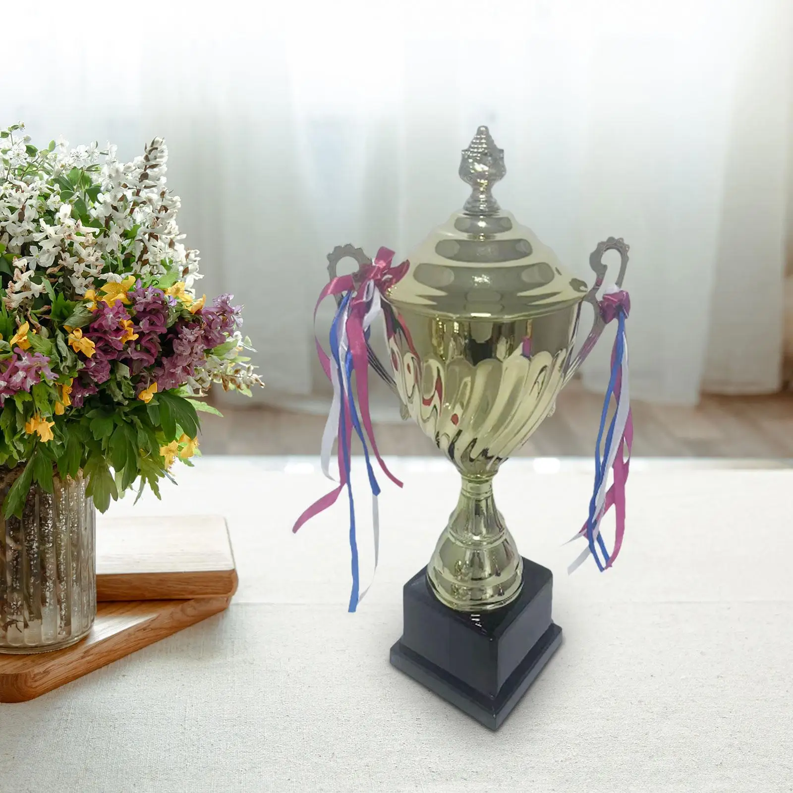 Gold Award Trophy Cup for Soccer League Match Champion Keepsake Football Competition Prize Decoration Gift