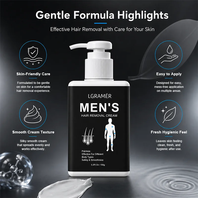 Hair Removal Cream Hair Growth Effective Inhibitor Face Armpit Painless Depilatory Professional Removal Smooth Skin Care for Men