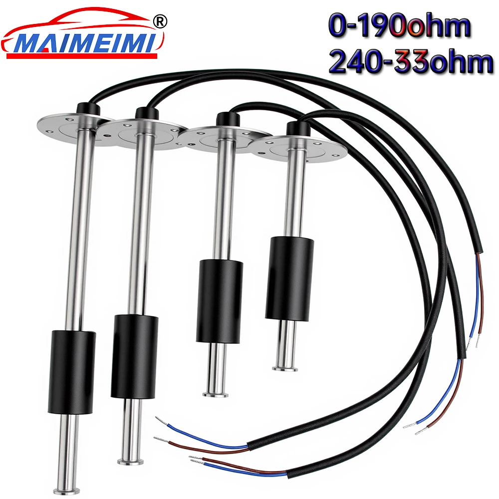 0~190/ 240~33 ohm Water / Fuel Level Gauge Sensor 100mm~1000mm Marine Boat Yacht Car Oil Liquid Tank Fuel Sender Unit Sensors