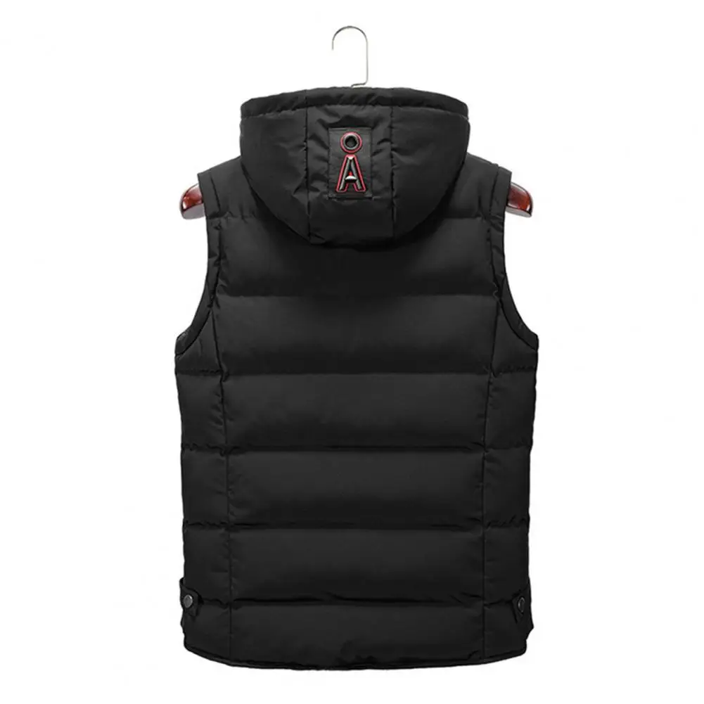Hooded New Spring Autumn Sleeveless Jacket for Men Fashion Warm Hooded Male Winter Vest Light Plus Size Mens Work Vest Waistcoat