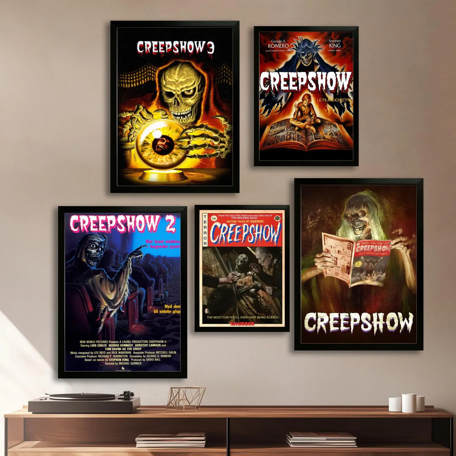 

Creepshow Movie TV Show Аниме Холст Художественный постер и настенное искусство, картина с принтом, современный семейный декор для спальни, декоративная живопись