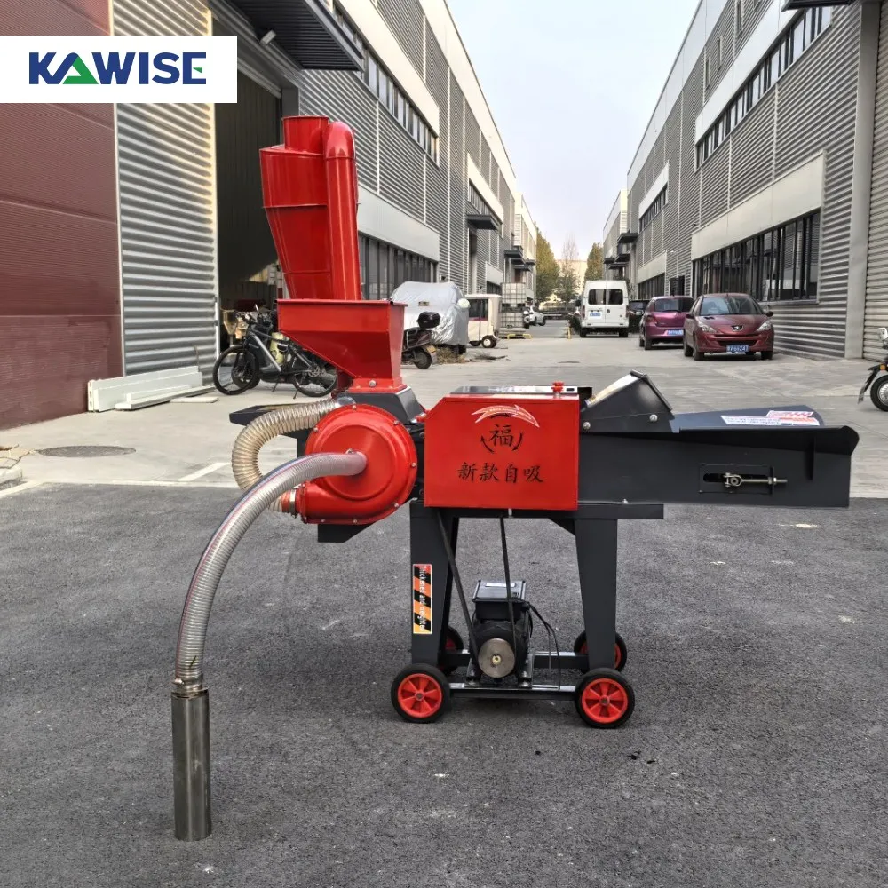 AIROW Electric 3-in-1 Chaff Cutter Machine with Self-Priming Function for Efficient Animal Feed Preparation