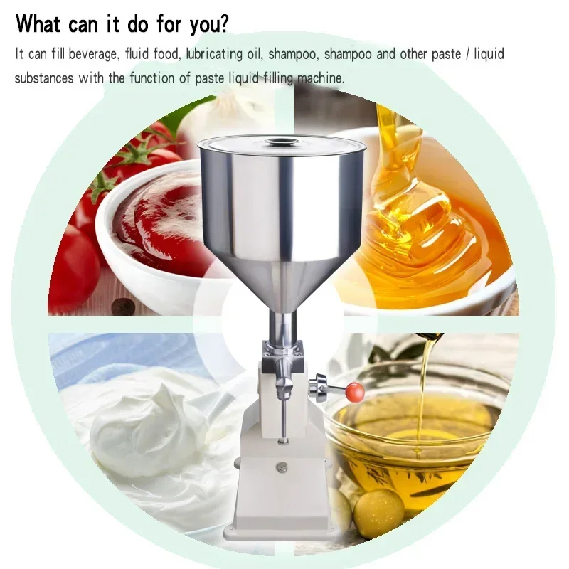 Casa 220v manual pequena máquina de enchimento vinho mel óleo comestível quantitativo máquina dispensadora creme gel líquido enchimento machi