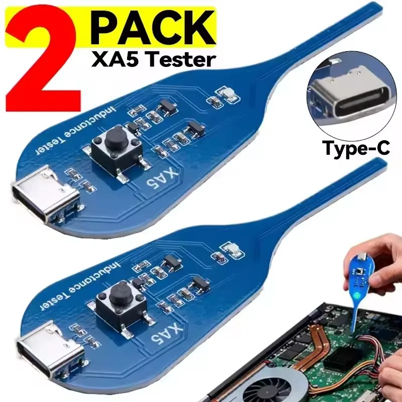 Phone/PC Mini Inductor Tester Type-C Powered High Precision Mainboard Coil Testing Tool with LED Indicator PCB Repair Tools
