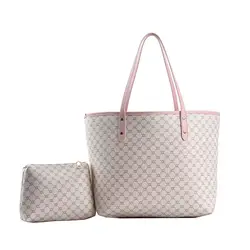 2 pezzi/set borsa tote dal design di lusso per donna borsa di grande capacità borsa a tracolla con stampa di moda nuova borsa per la spesa alla moda