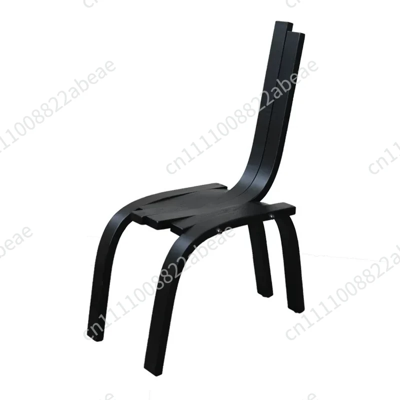 Art style retro dining chair, home minimalist high-end dining table and chairs