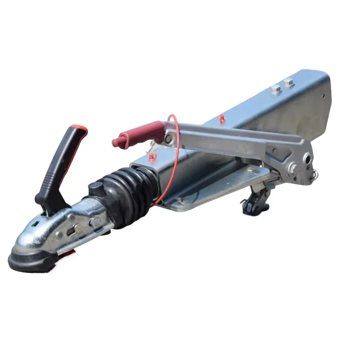 ヨーロッパ式オーバーライドヒッチカップリング（ハンドブレーキ付き）1500KG-2700KGトレーラーヒッチカプラー機械式ブレーキ付きトレーラーヒッチカップリング