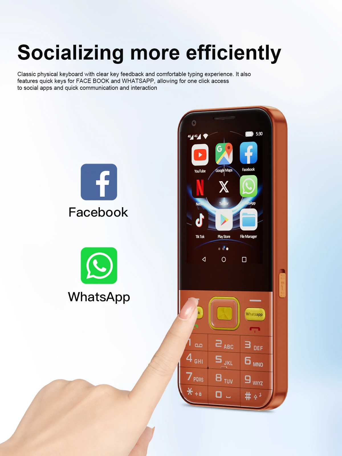 SERVO F7 Ultra 4G LTE Android Touch Screen Button Phone 2.8 Inch 2GB 16GB Dual SIM Camera FM Radio Play Store WiFi Backup Phone