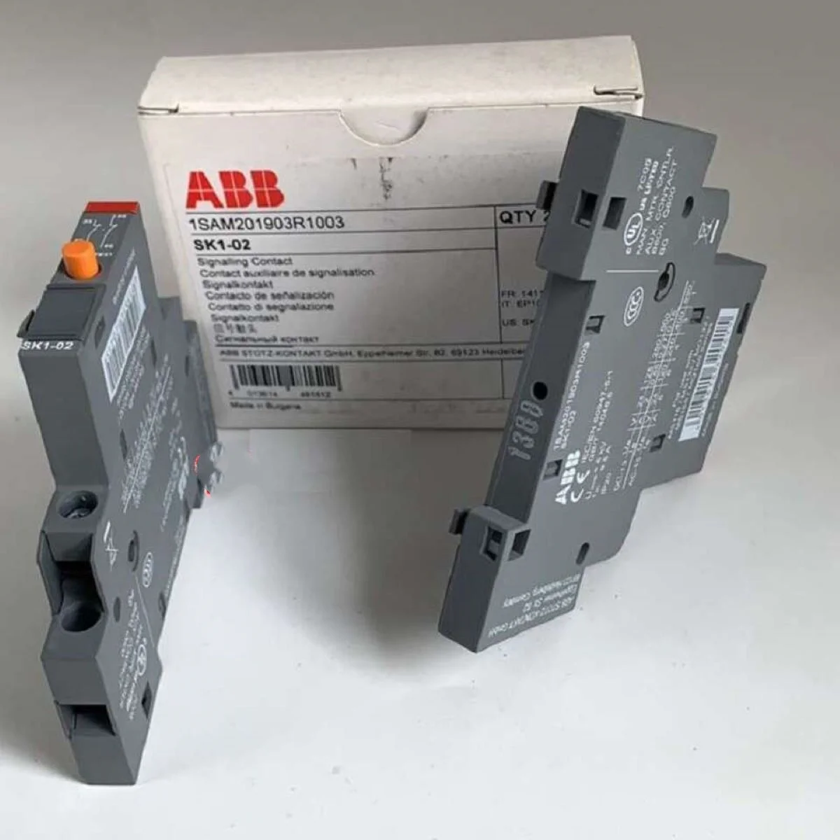2 pcs SK1-02 82301000 1SAM201903R1003 Signaling Contact 2 NC