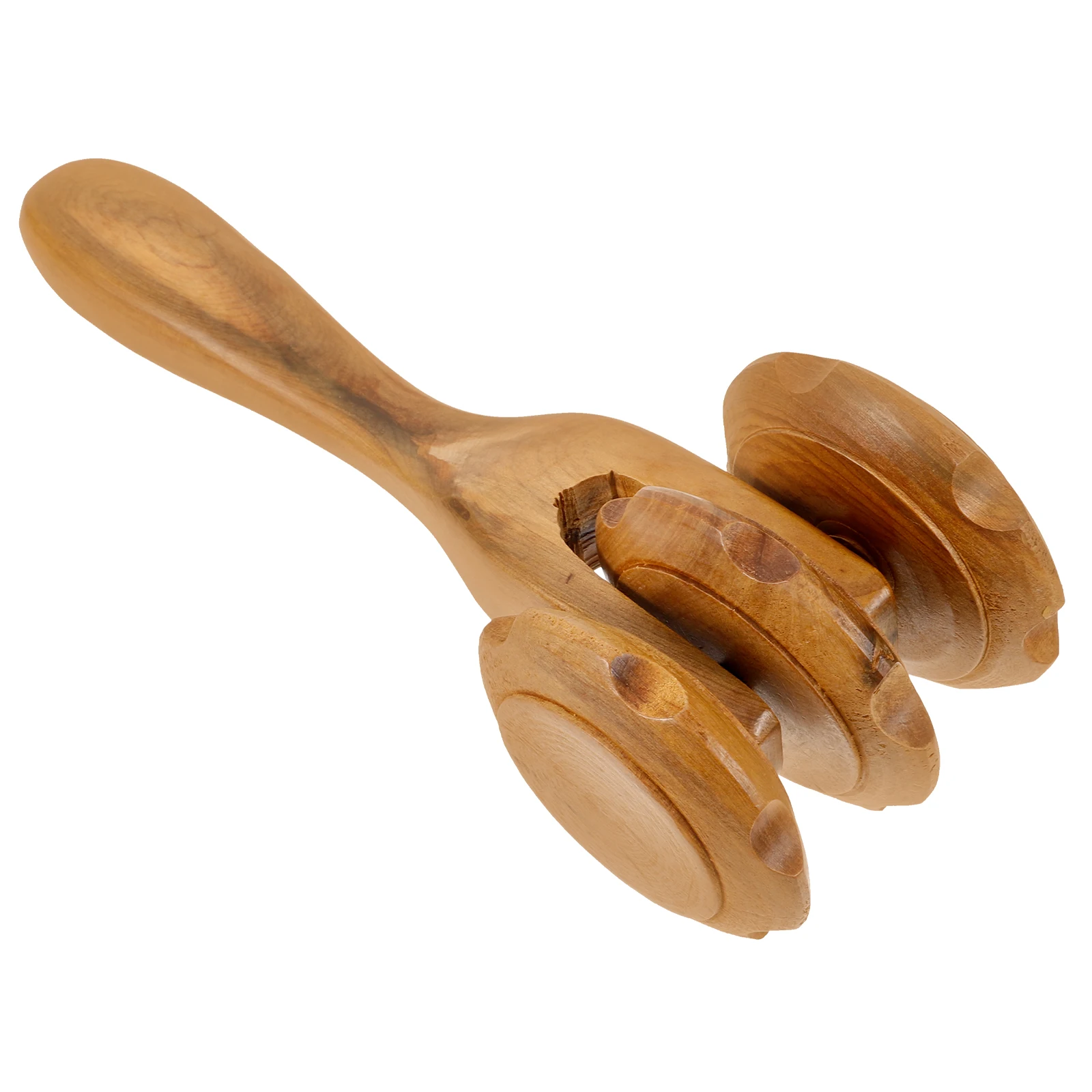 

Wooden Roller Massager Handheld Back Massage Tool Muscle Relaxer Foot Calf Scroll Wheel Portable Lightweight Manual Massager