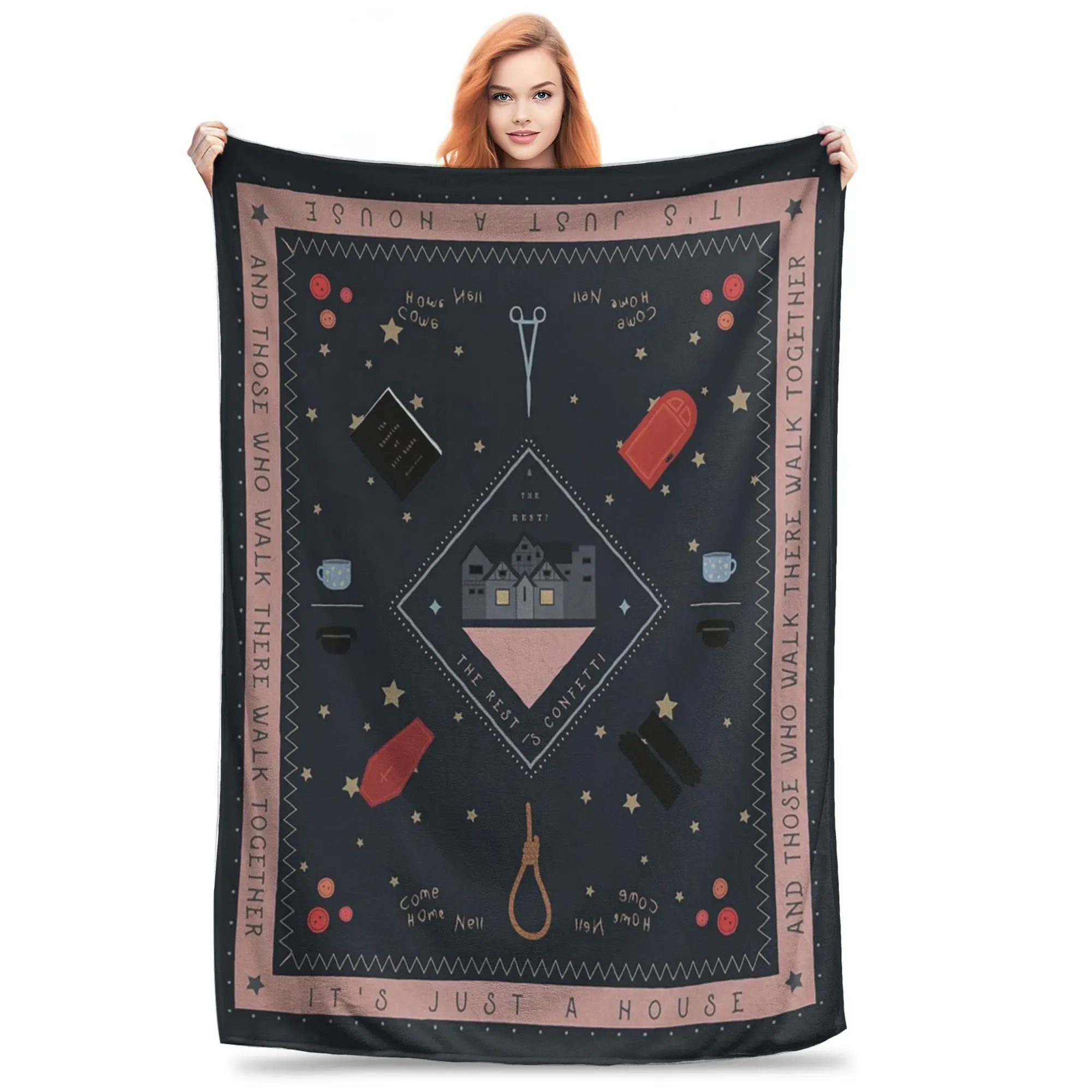 the haunting of hill house Blankets Soft Warm Flannel Throw Blanket Bedspread for Bed Living room Picnic Travel Home Sofa