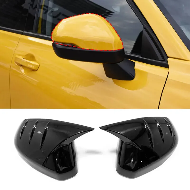 For Honda HR-V HRV 2022 2023 Car Rearview Side Mirror Cover Wing Cap Car Exterior Door Rear View Case Trim Carbon Fiber Look