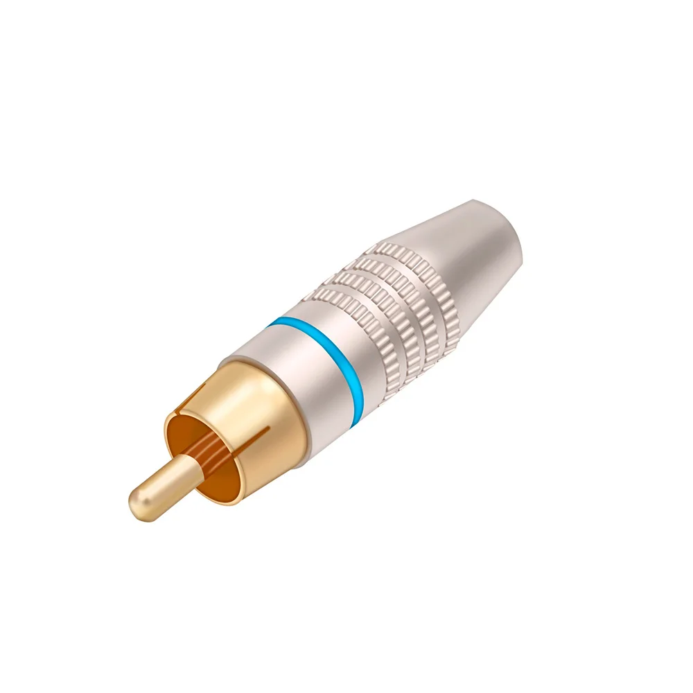 10pcs/lot RCA Male Plug Audio Connector Gold Plated Screw Type Solder-Free Speaker RCA Plug Wire Connector Factory Low Price image 5