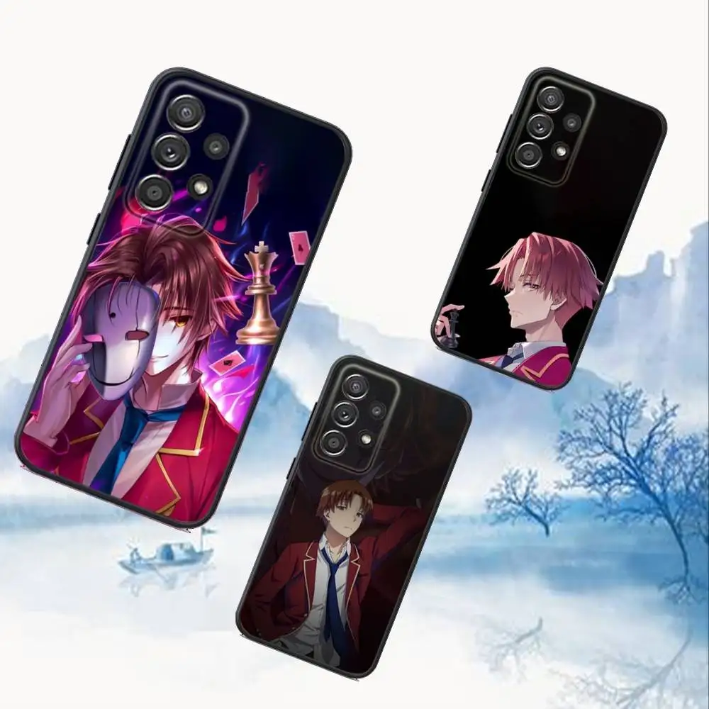 

K-Kiyotaka Anime Phone Case For Samsung S25,S24,S21,S22,S23,S30,Ultra,S20,Plus,Fe,Lite,Note,10,9,5G Black Cover