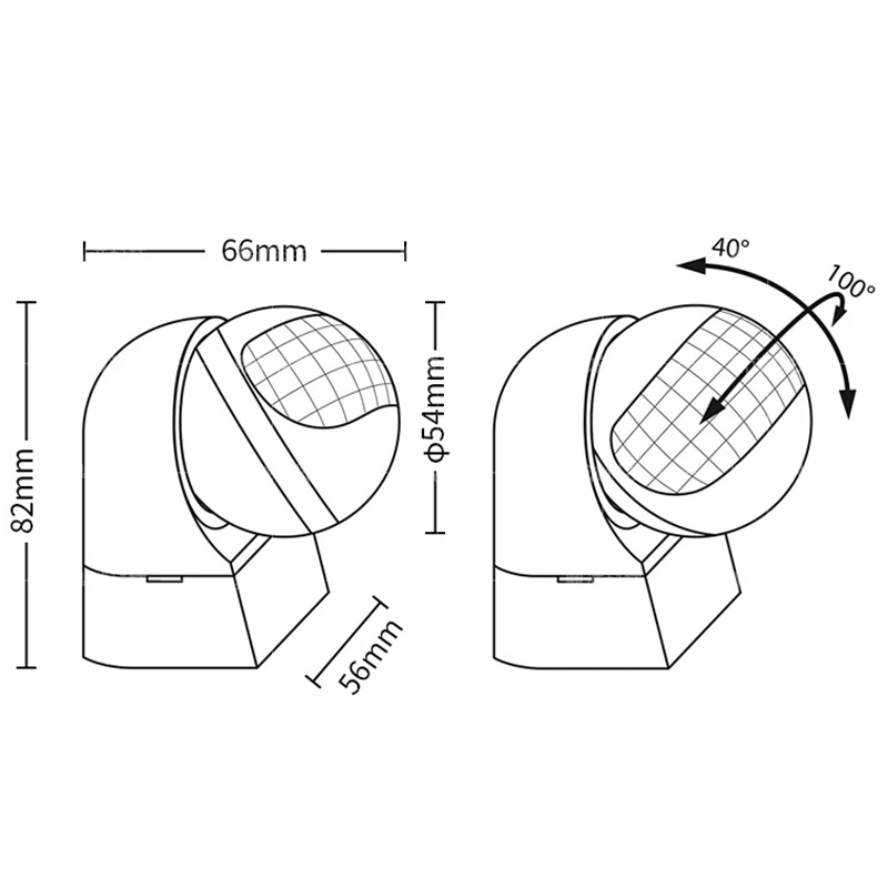 Датчик движения 110 В-230 В, детектор движения, автоматический инфракрасный PIR-датчик, вращение на 180 градусов, наружный таймер, фотопереключатель