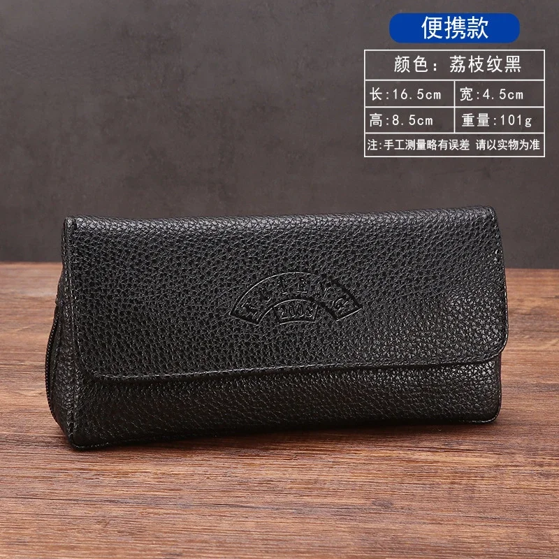 Portable Smoking Pipe Bag Soft PU Leather Tobacco Pipe Storage Bag for Travel Smoking Tools Accessories Pouch