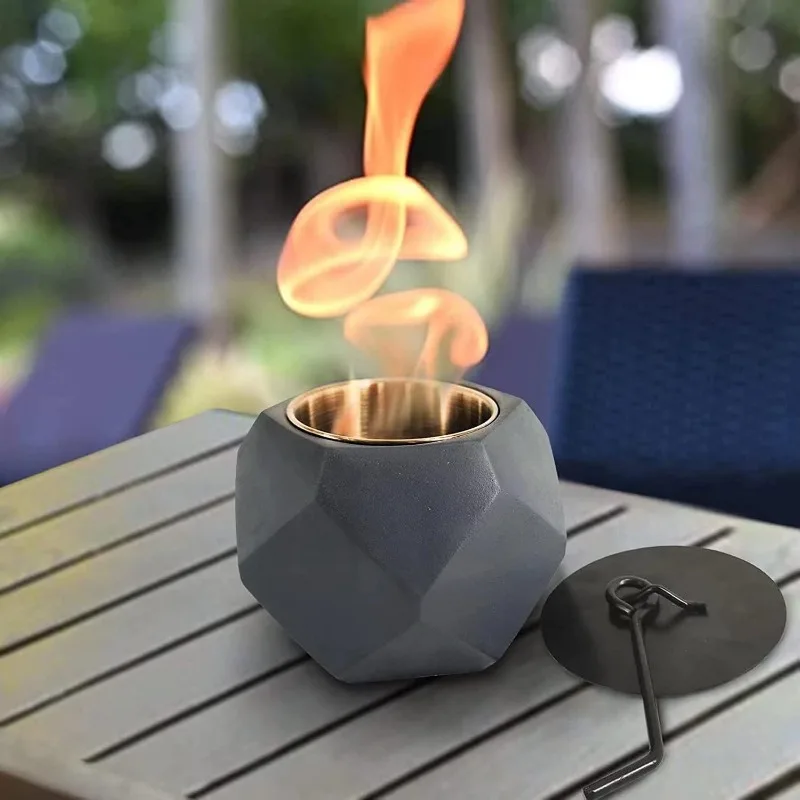 

Mini Desktop Small Fireplace, Alcohol Small Oven, Portable Indoor and Outdoor Combustion Heating Stove