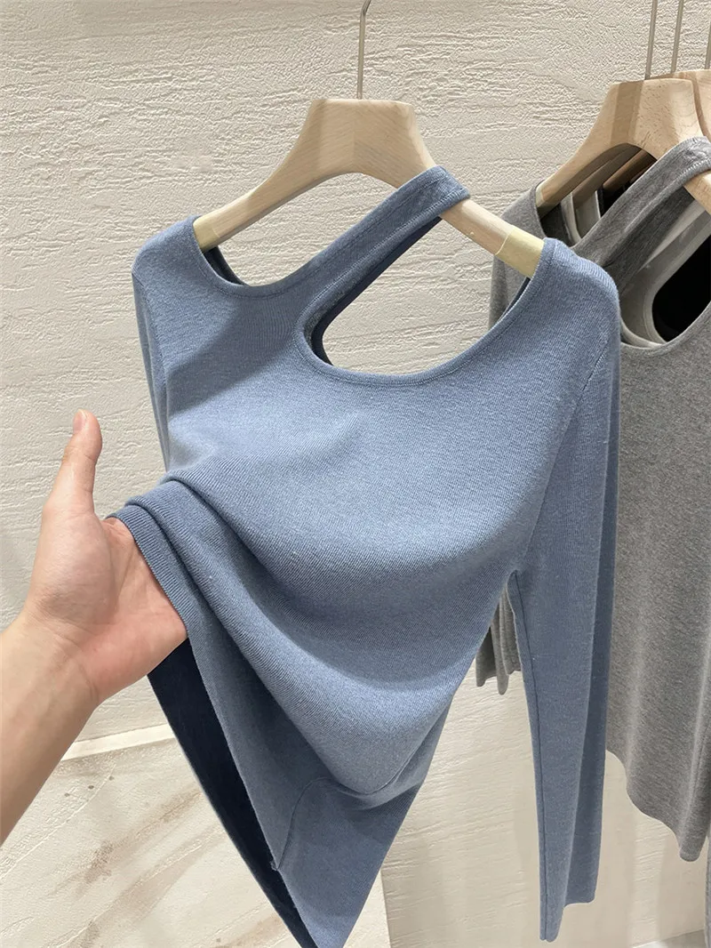 

Carefully Designed Long Sleeve Women's T-shirt Tagless Base Layer Shirt Korean Style Cotton Casual Wear Spring Season
