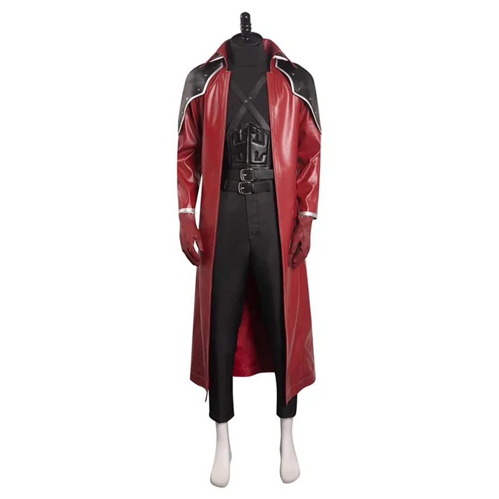 Game Crisis Core Final Fantasy VII Reunion Genesis Rhapsodos Cosplay Costume Outfits Halloween Carnival Suit