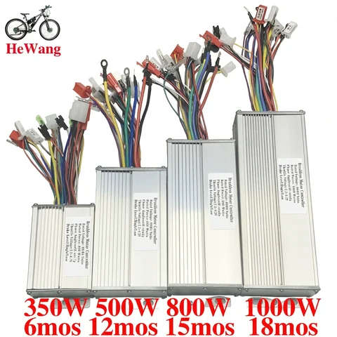 48V 64V 350W/500W/800W/1000W E-Bicycle Square Wave Dual Mode Brushless Motor Controller with Self-Learn Line for Scooter Ebike