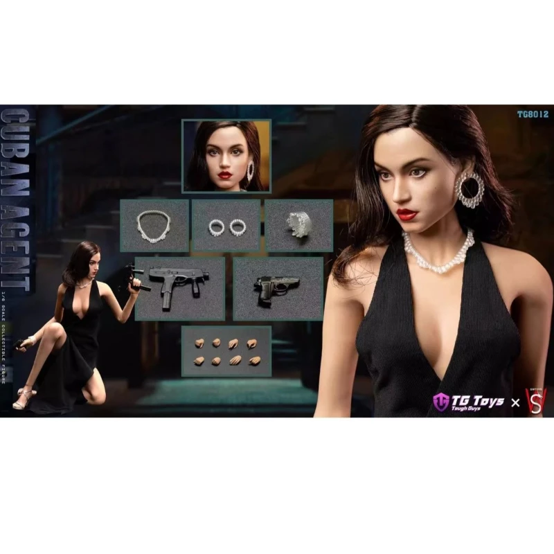 

In stock TGToys SWToys 1/6 Cuban female agent 007 TG8012 moving woman puppet model