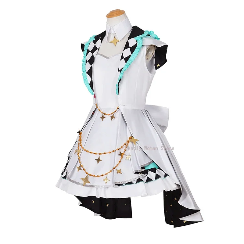 Project Sekai Kleurrijke Stage Miku Cosplay Kostuum Pruik Meer Jump Kawaii Jurk Halloween Party Uniformen voor Vrouwen Meisjes