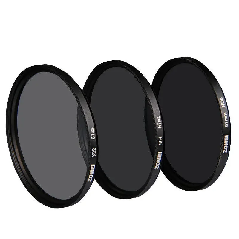 37/49/52/55/58/67/72/77/82mm Neutral Density ND 2 4 8 Lens Filter for Canon Sony