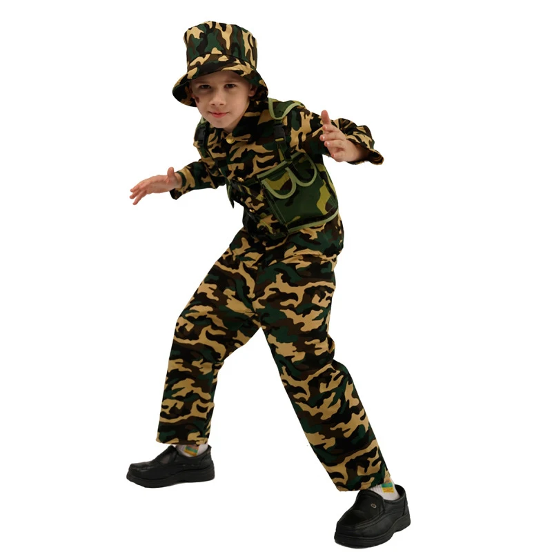 Jongens Militaire Tactische Leger Uniform Jacht Kleding Sets Kinderen Airsoft Camouflage Pakken Wandelen Training Outdoor Cosplay Kosten