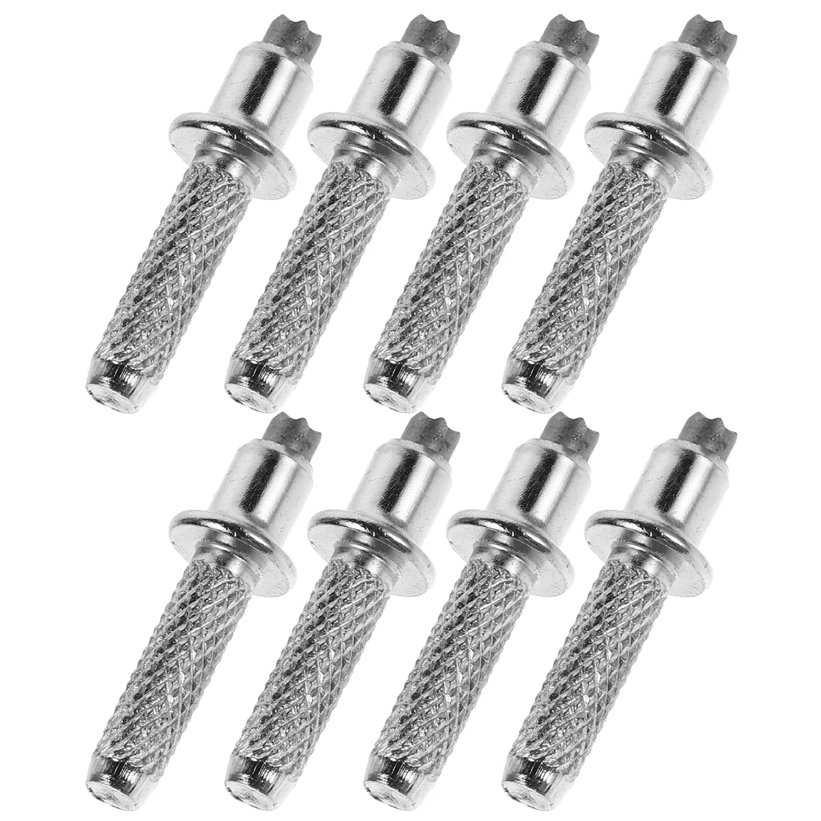 

8 Pcs Walking Stick Mountaineering Tip Tungsten Steel Tips Feet for Sticks Cane Canes Silver Trekking Man