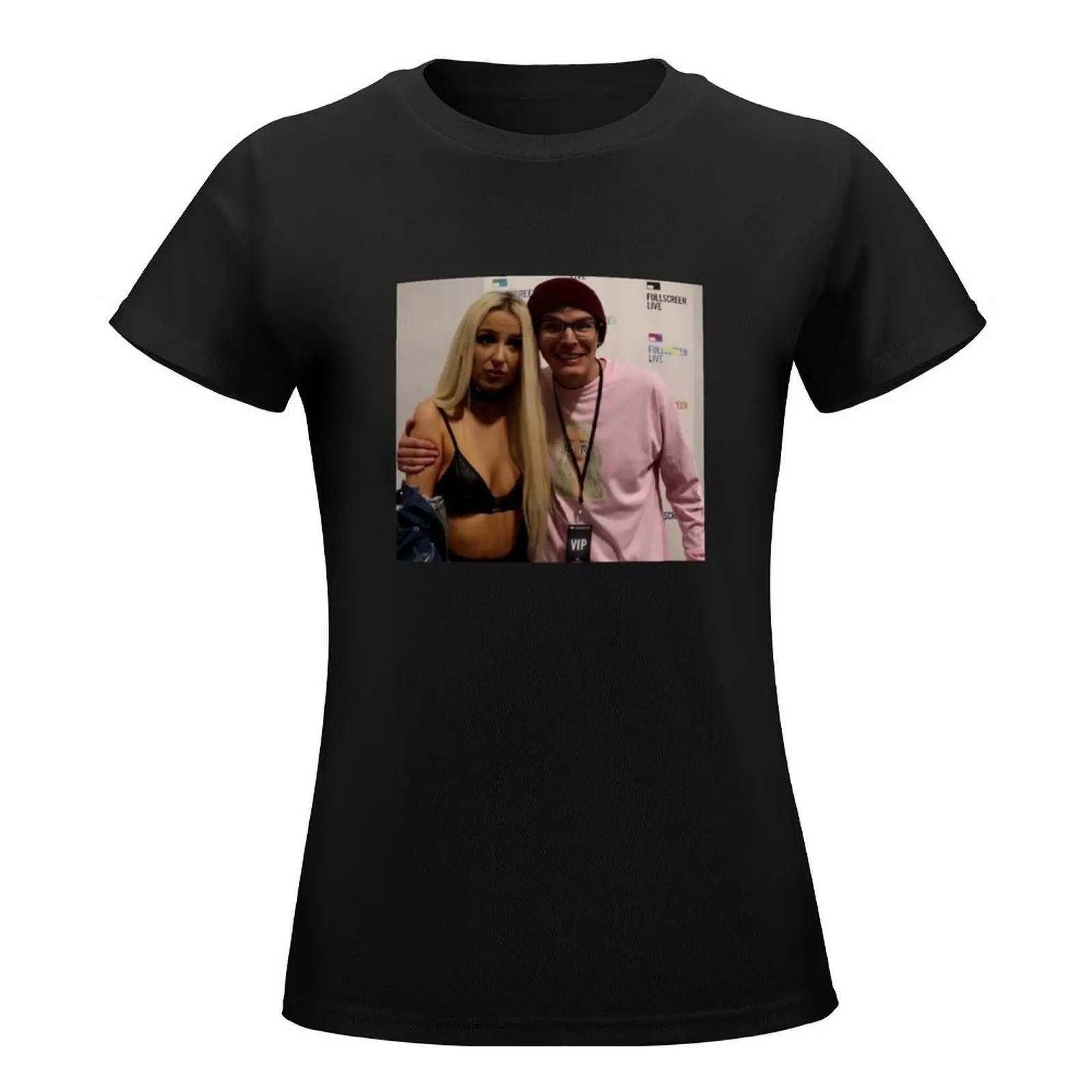 Idubbbz X Tana T-Shirt cute tops korean fashion vintage clothes oversized t shirt for Women