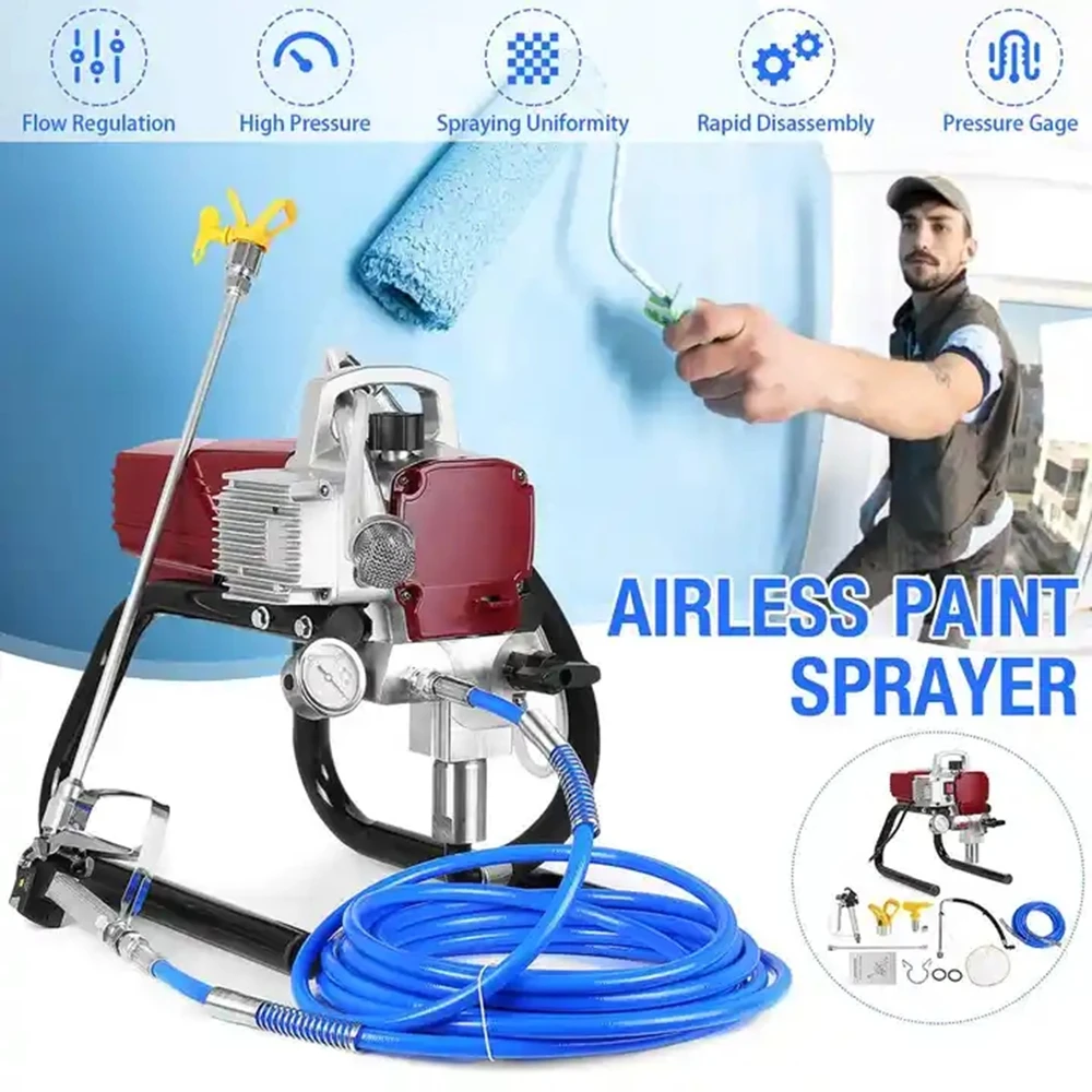 Painter Tools Airless Paint Sprayer For Emulsion Latex Oil Paint Electric Pump Painting Equipment Wall Spraying Machine